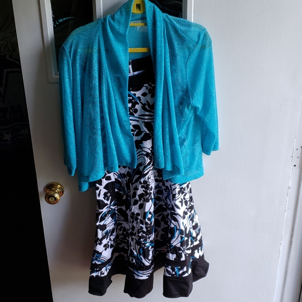 Jones Studio sz 8 summer dress with cover
